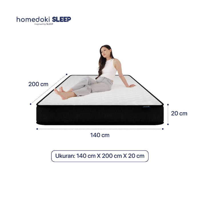 Homedoki Upgrade Lite / Kasur Spring Bed / Matras Kasur / Tebal 20cm / Spring Bed 160x200