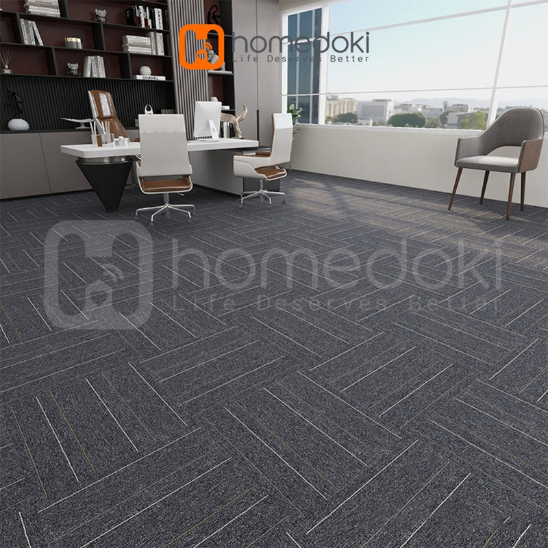Homedoki Karpet Kantor Minimalis/Karpet 25x25cm