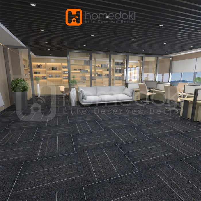 Homedoki Karpet Kantor Minimalis/Karpet 25x25cm