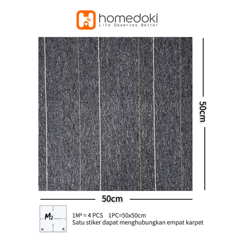 Homedoki Karpet Kantor Minimalis/Karpet 25x25cm