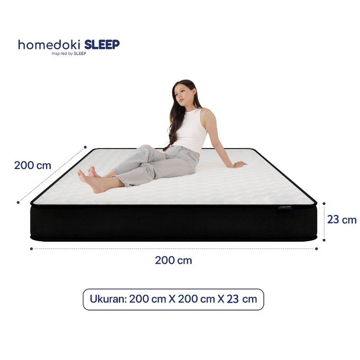 Homedoki Upgrade Original / Matras Kasur / Kasur Spring Bed / Spring Bed 180x200 / Tebal 23cm