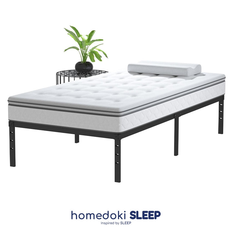 Homedoki Basicbed / Dipan Tempat Tidur / Yelena Ranjang Tidur / Divan Dipan Tempat Tidur / Kai Ranjang Besi Industrial Bed In a Box