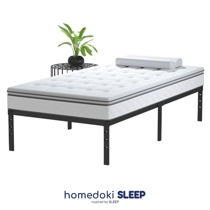 Homedoki Basicbed / Dipan Tempat Tidur / Yelena Ranjang Tidur / Divan Dipan Tempat Tidur / Kai Ranjang Besi Industrial Bed In a Box