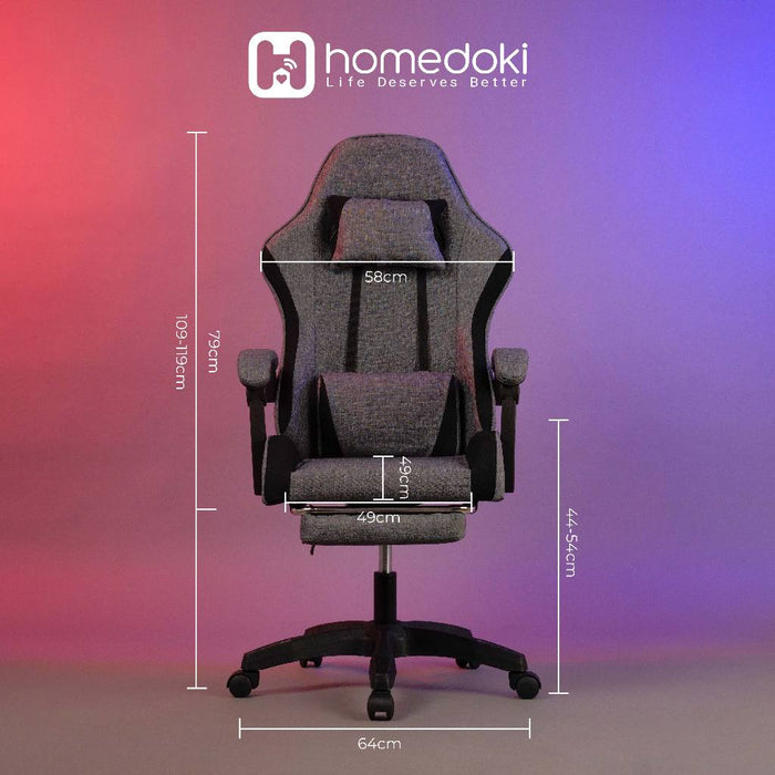 Homedoki Kursi Komputer / Kursi Ergonomis / Kursi Ergonomic / Kursi Gaming / Kursi Putar