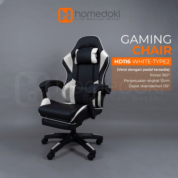 Homedoki Kursi Gaming / Kursi Kantor / Kursi Putar/ Kursi Ergonomis / Kursi Kerja