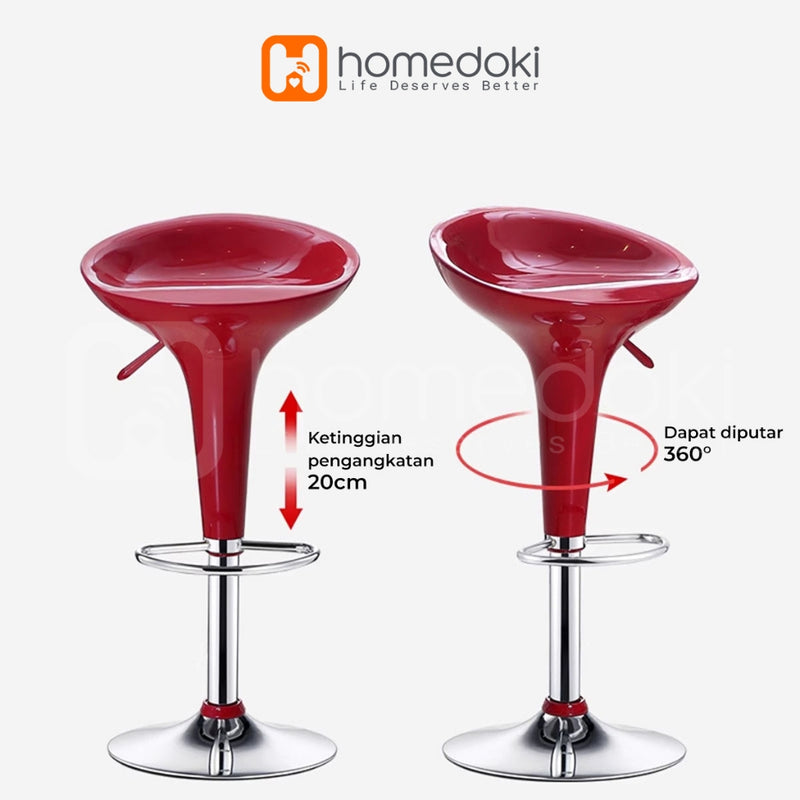 Homedoki Kursi Bar Minimals/Kursi cafe/Kursi Hidrolik/Kursi Salon/Kursi Kantor/Kursi Kantor