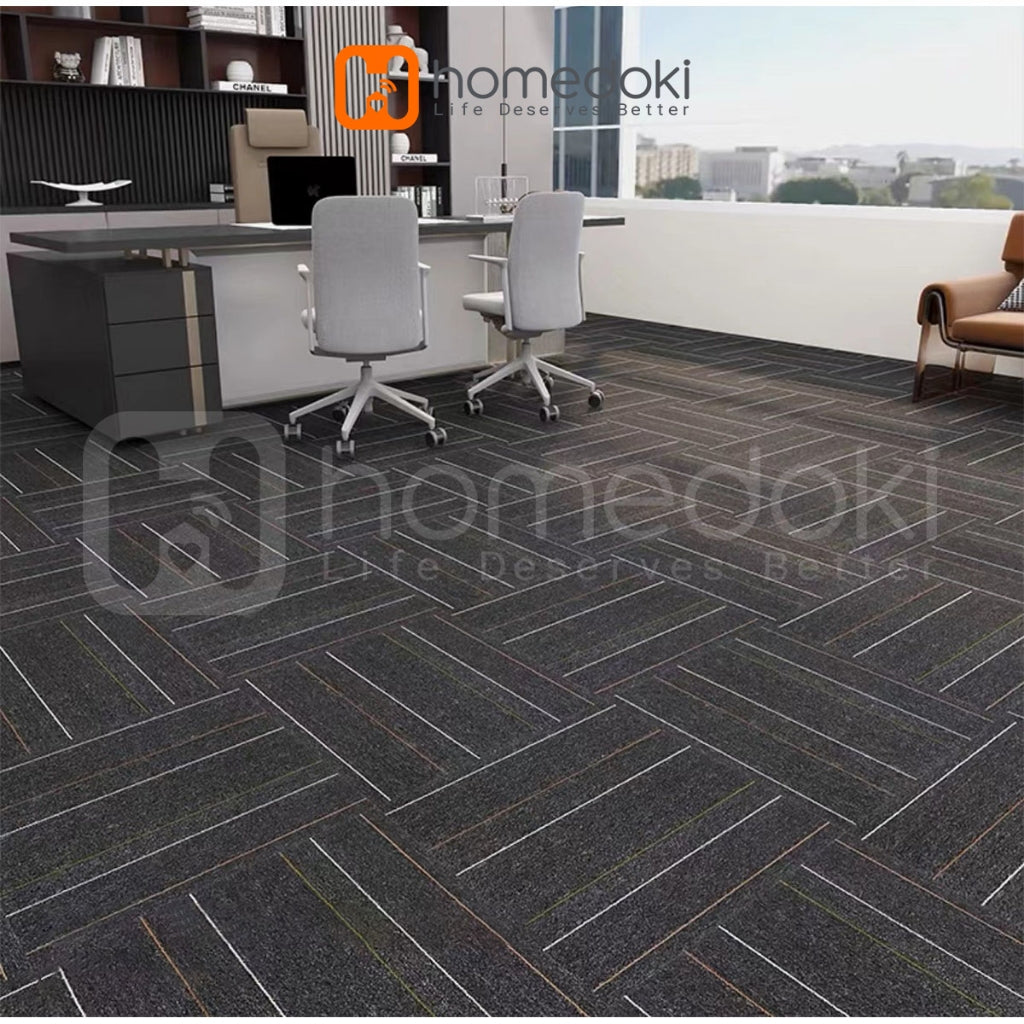 Homedoki Karpet Kantor Minimalis/Karpet 25x25cm