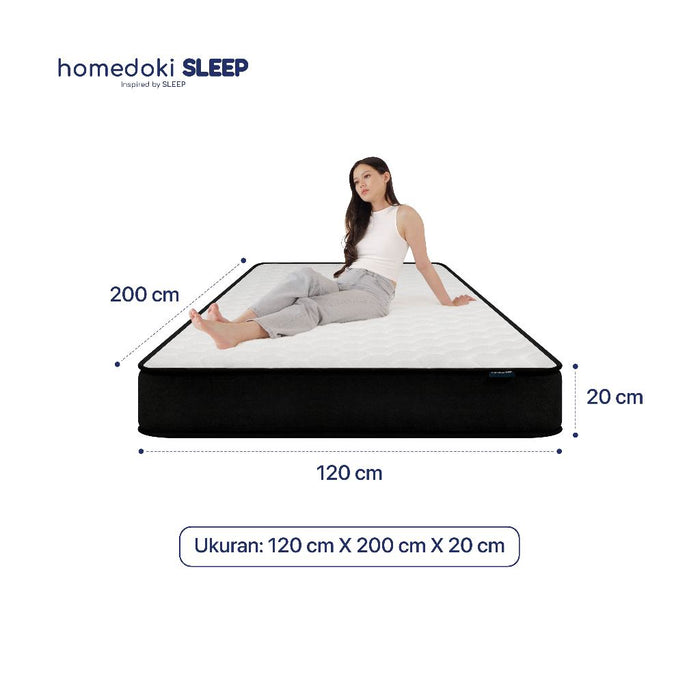 Homedoki Upgrade Lite / Kasur Spring Bed / Matras Kasur / Tebal 20cm / Spring Bed 160x200