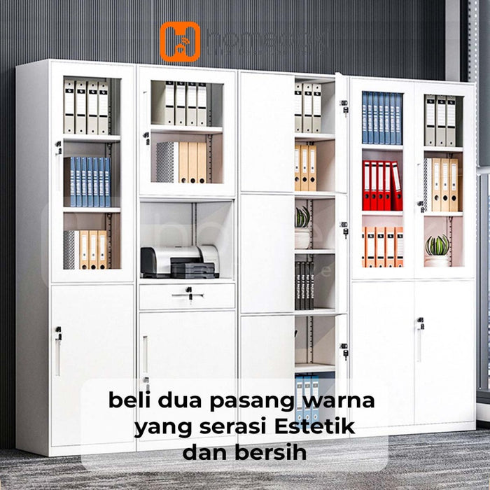 Homedoki Lemari Arsip Besi / Lemari Arsip Sekolah / Lemari Arsip Kantor / Lemari arsip besi kaca