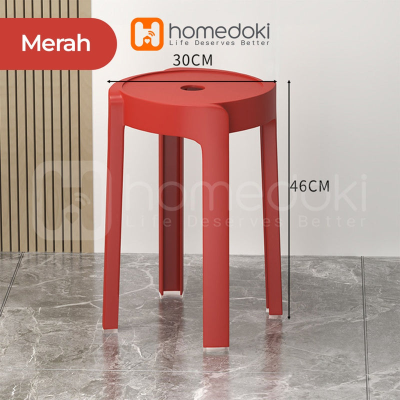 Homedoki Kursi Makan Minimalis/Kursi bar/Kursi kantor/Kursi cafe