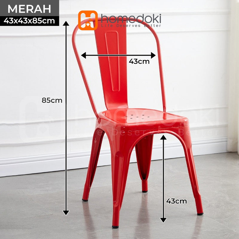 Homedoki Kursi Makan Minimalis/Kursi bar/Kursi kantor/Kursi cafe