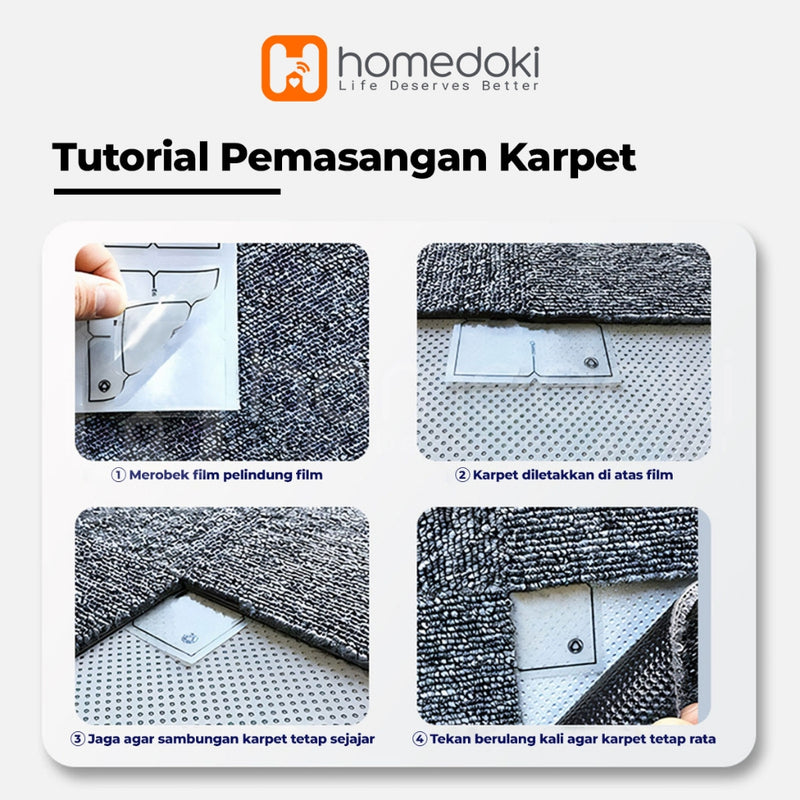 Homedoki Karpet Kantor Minimalis/Karpet 25x25cm