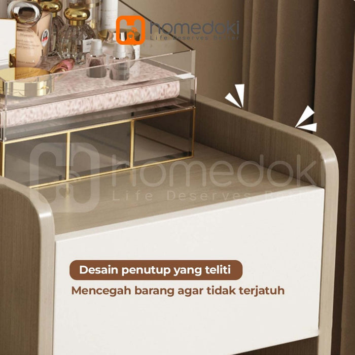 Homedoki Meja Rias/Meja Rias Aesthetic/Meja Rias Minimalis/Dressing Table/Meja Rias Modern/Meja Rias Penyimpanan