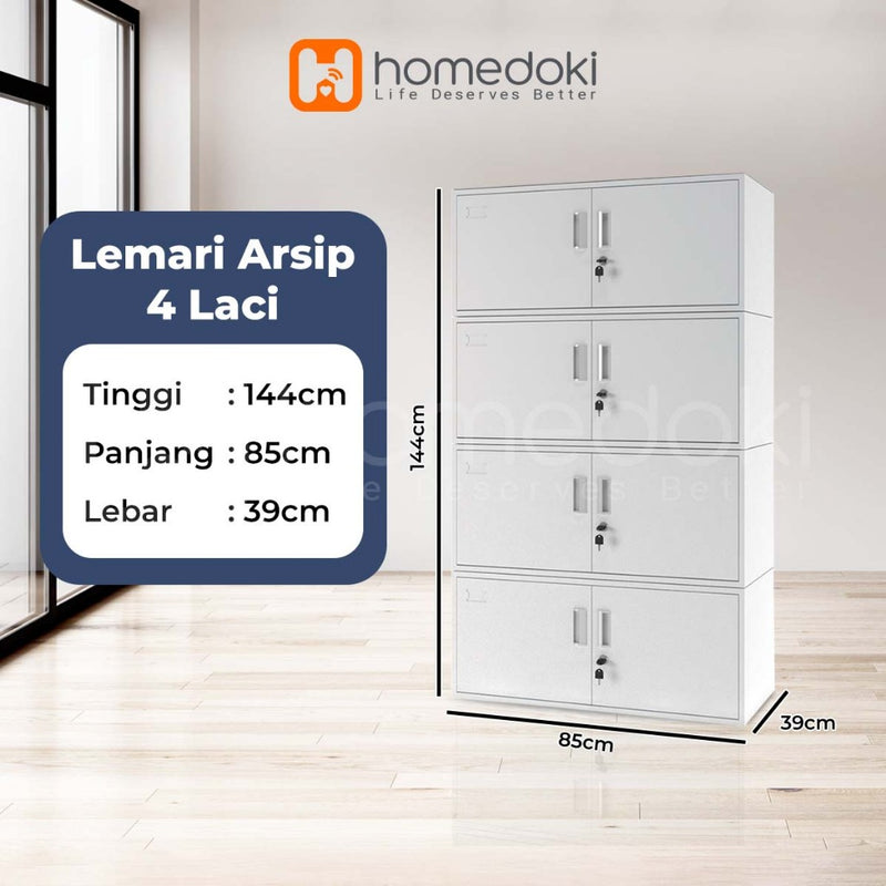 Homedoki Lemari arsip Besi/Lemari arsip kantor/Lemari Arsip Kantor Sekolah