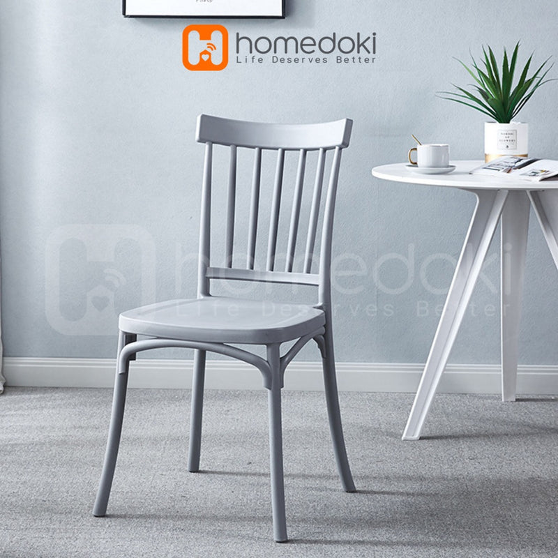 Homedoki Kursi Makan / Kursi Plastik / Kursi Cafe / Kursi Resto / Bangku Makan