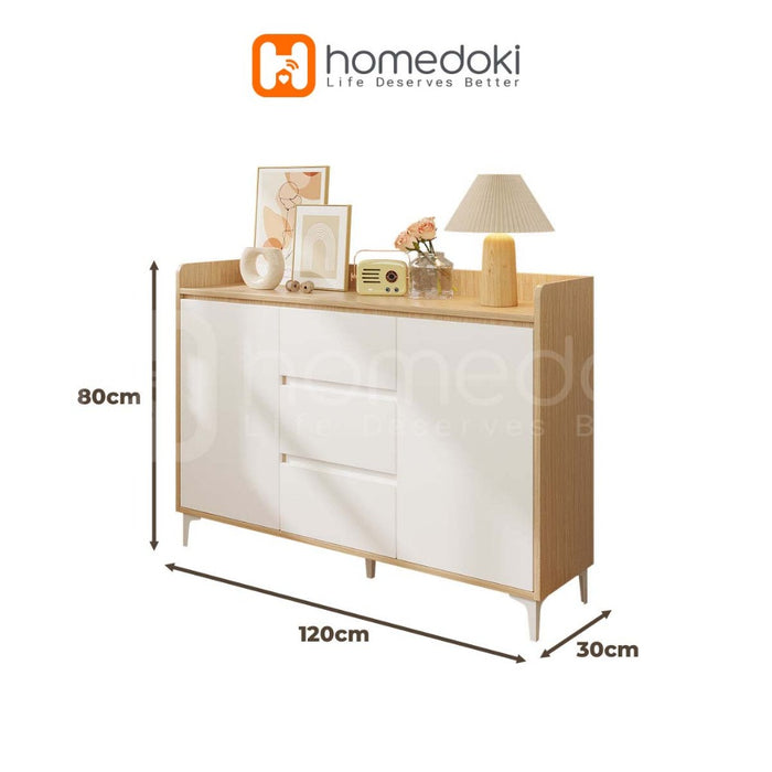 Homedoki Lemari Piring/Lemari Sepatu/Lemari Dapur/Lemari Piring Tertutup/Lemari Dapur