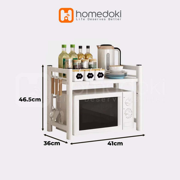 Homedoki Rak Dapur Serbaguna/Rak Dapur Minimalis/Rak Microwave/Rice Cooker Rak