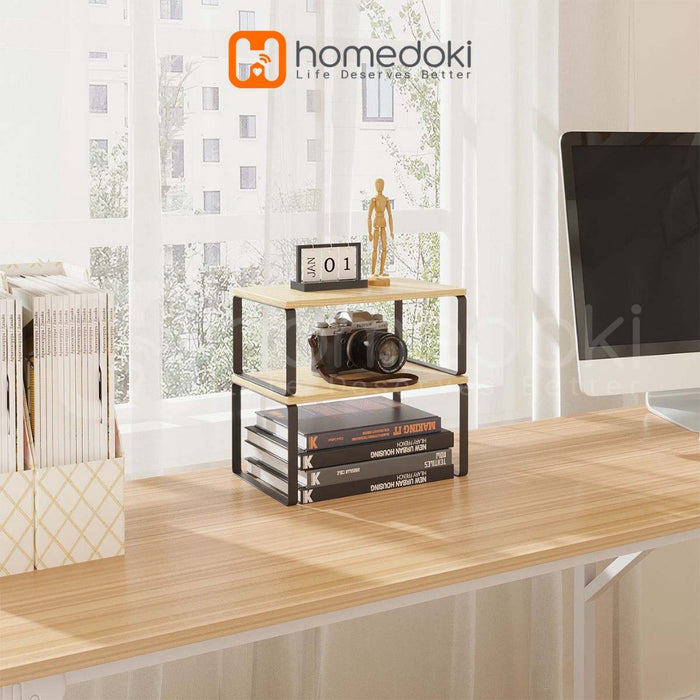 Homedoki Rak Susun Serbaguna/Rak Piring/Rak Dapur/Rak 2 Susun