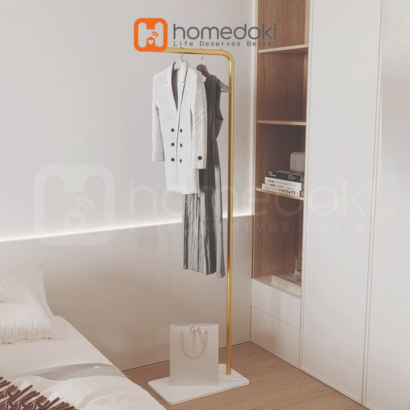 Homedoki Rak Baju Gantung / Stand Hanger Besi / Rak Baju / Rak Gantungan Baju Aesthetic/Rak Pakaian Minimalis