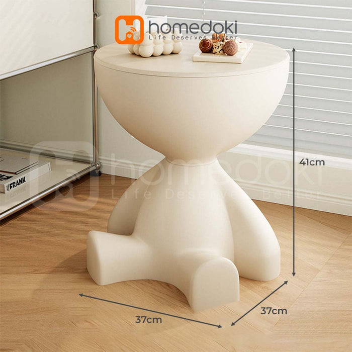 Homedoki  Meja Tamu/Meja Aesthetic/Meja Ruang Tamu minimalis/Meja Tamu Minimalis/Meja Samping Sofa
