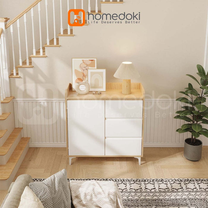 Homedoki Lemari Piring/Lemari Sepatu/Lemari Dapur/Lemari Piring Tertutup/Lemari Dapur