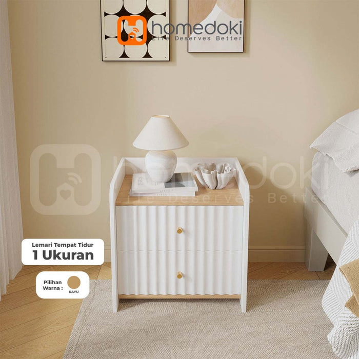 Homedoki Meja Nakas/Meja Nakas Minimalis/Meja Sudut/Meja Samping Tempat Tidur
