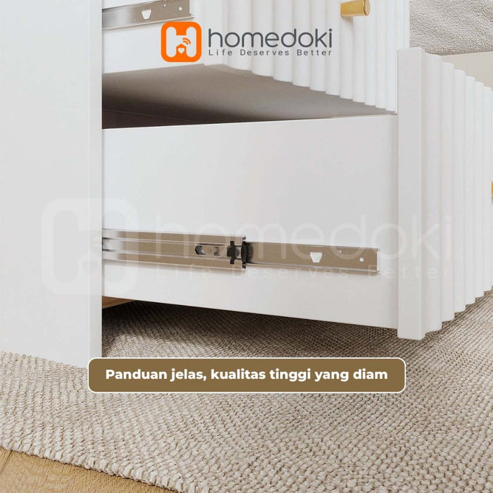 Homedoki Meja Nakas/Meja Nakas Minimalis/Meja Sudut/Meja Samping Tempat Tidur
