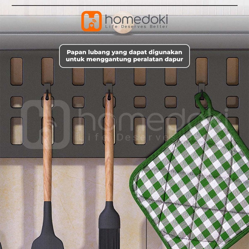 Homedoki Rak Piring Minimalis/Lemari Dapur Minimalis/Lemari Piring/Rak Piring Stainless/Lemari Piring Gantung