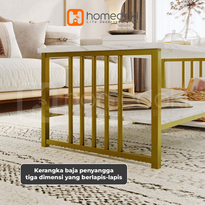 Homedoki Meja Ruang Tamu Minimalis/Meja Makan/Meja Kecil