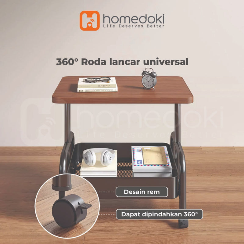 Homedoki Rak Susun Serbaguna/Rak Dapur/Rak Dapur Serbaguna/Rak Troli/Rak Troli Susun Roda