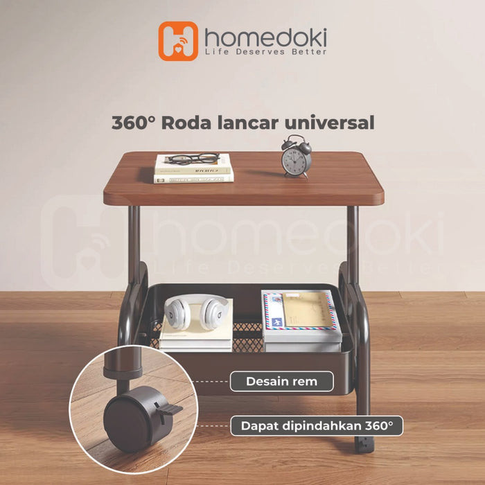 Homedoki Rak Susun Serbaguna/Rak Dapur/Rak Dapur Serbaguna/Rak Troli/Rak Troli Susun Roda