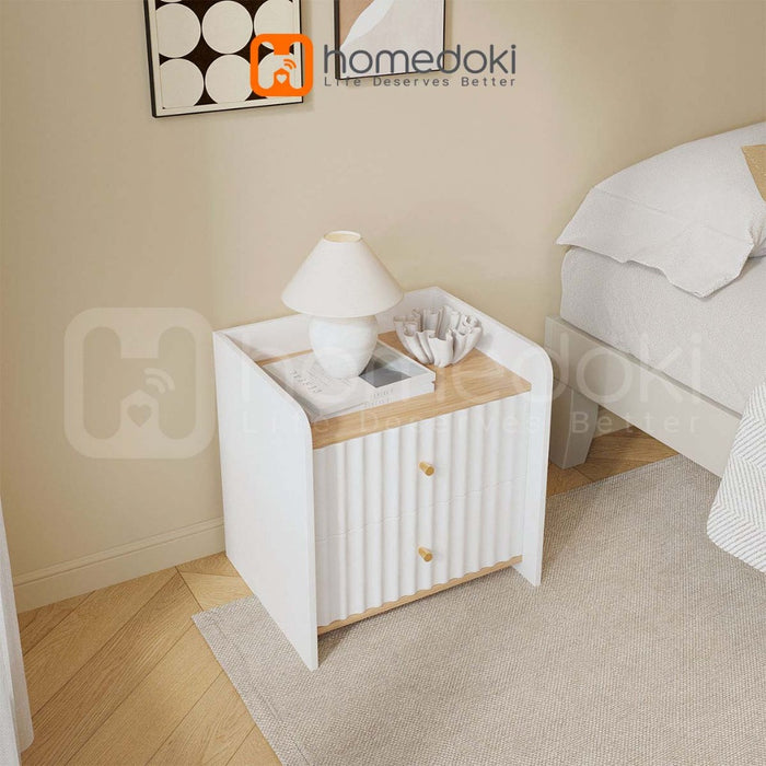 Homedoki Meja Nakas/Meja Nakas Minimalis/Meja Sudut/Meja Samping Tempat Tidur