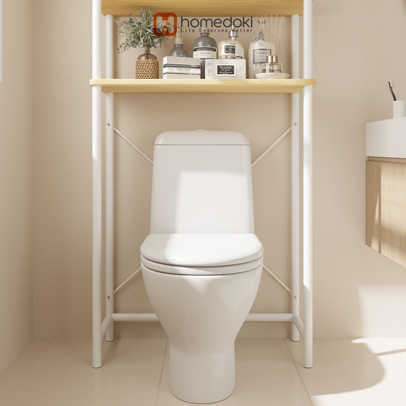 Homedoki Rak Toilet / Rak Kamar Mandi / Rak Penyimpanan Serbaguna / Rak Toilet Organizer Kamar Mandi