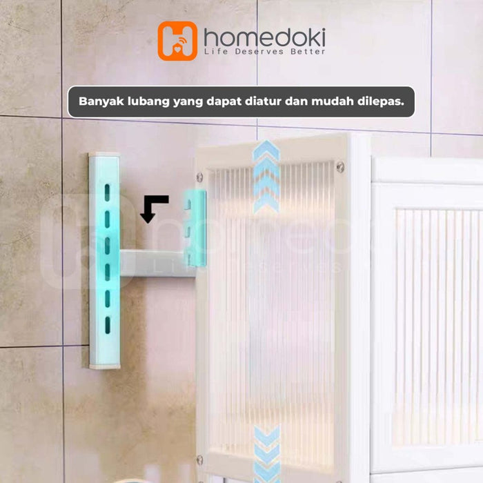 Homedoki Rak Piring Minimalis/Lemari Dapur Minimalis/Lemari Piring/Rak Piring Stainless/Lemari Piring Gantung