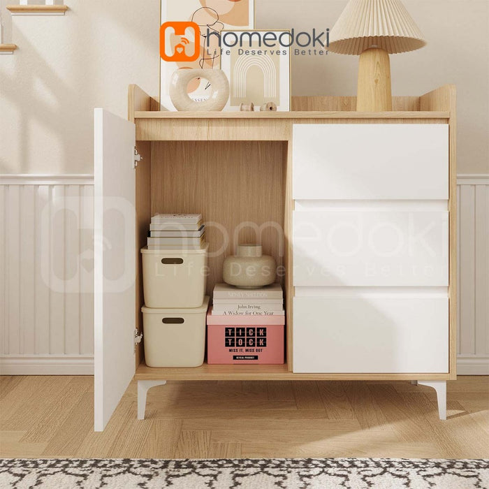 Homedoki Lemari Piring/Lemari Sepatu/Lemari Dapur/Lemari Piring Tertutup/Lemari Dapur