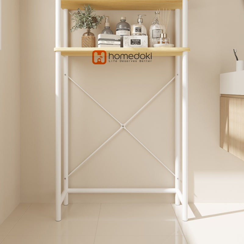 Homedoki Rak Toilet / Rak Kamar Mandi / Rak Penyimpanan Serbaguna / Rak Toilet Organizer Kamar Mandi