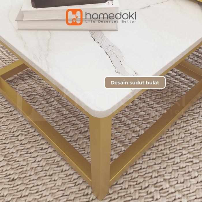 Homedoki Meja Ruang Tamu Minimalis/Meja Kopi/Meja Minimalis/Meja Tamu Minimalis Modern/Meja Kecil