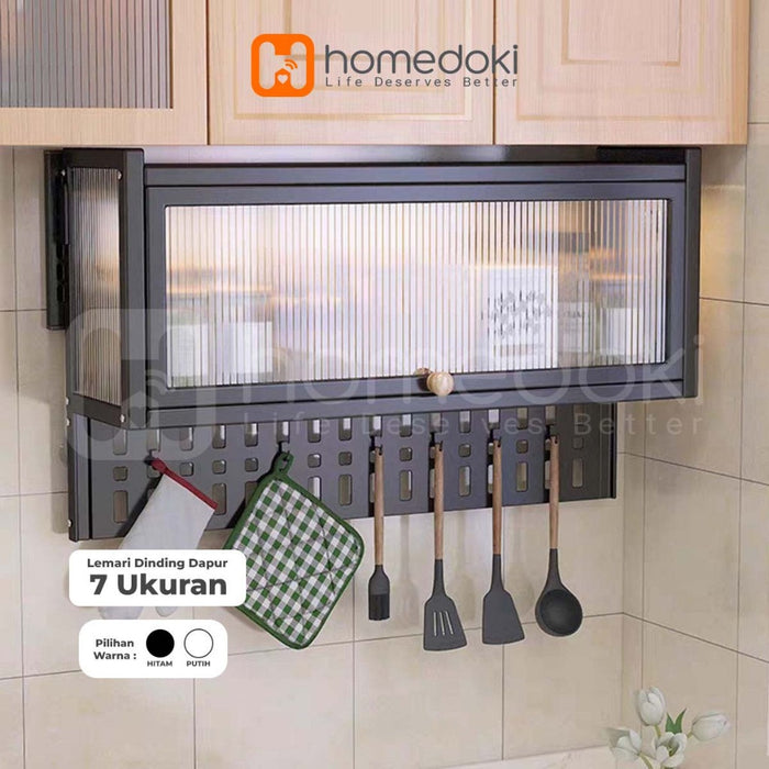 Homedoki Rak Piring Minimalis/Lemari Dapur Minimalis/Lemari Piring/Rak Piring Stainless/Lemari Piring Gantung