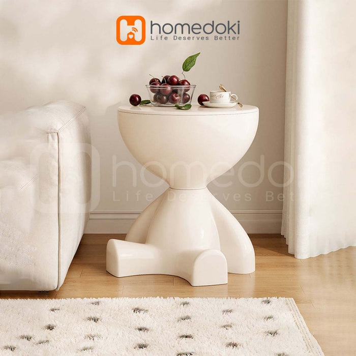 Homedoki  Meja Tamu/Meja Aesthetic/Meja Ruang Tamu minimalis/Meja Tamu Minimalis/Meja Samping Sofa