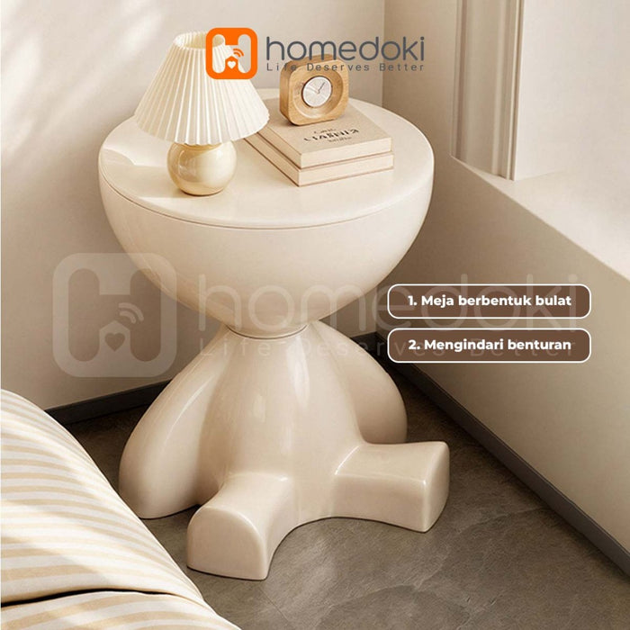 Homedoki  Meja Tamu/Meja Aesthetic/Meja Ruang Tamu minimalis/Meja Tamu Minimalis/Meja Samping Sofa