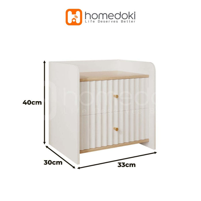 Homedoki Meja Nakas/Meja Nakas Minimalis/Meja Sudut/Meja Samping Tempat Tidur