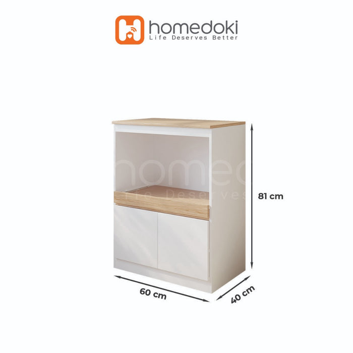 Homedoki Rak Oven Microwave / Lemari Dapur / Rak Dapur Multifungsi / Lemari Dapur Sederhana/Rak Serbaguna Penyimpanan
