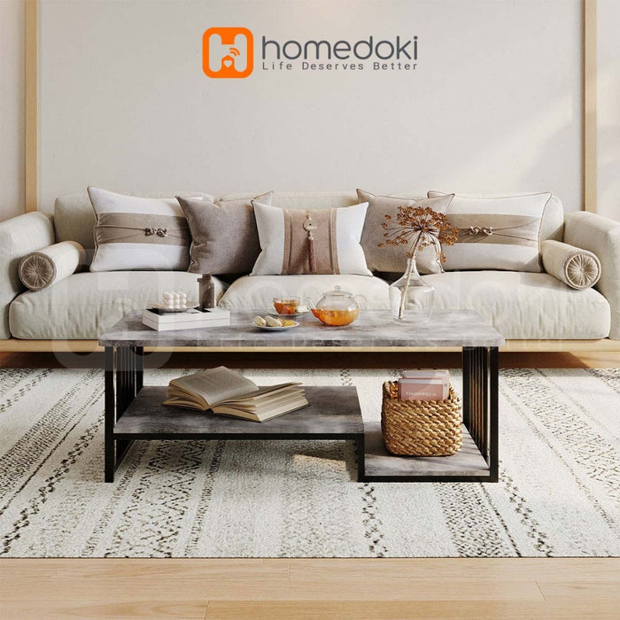 Homedoki Meja Ruang Tamu Minimalis/Meja Makan/Meja Kecil