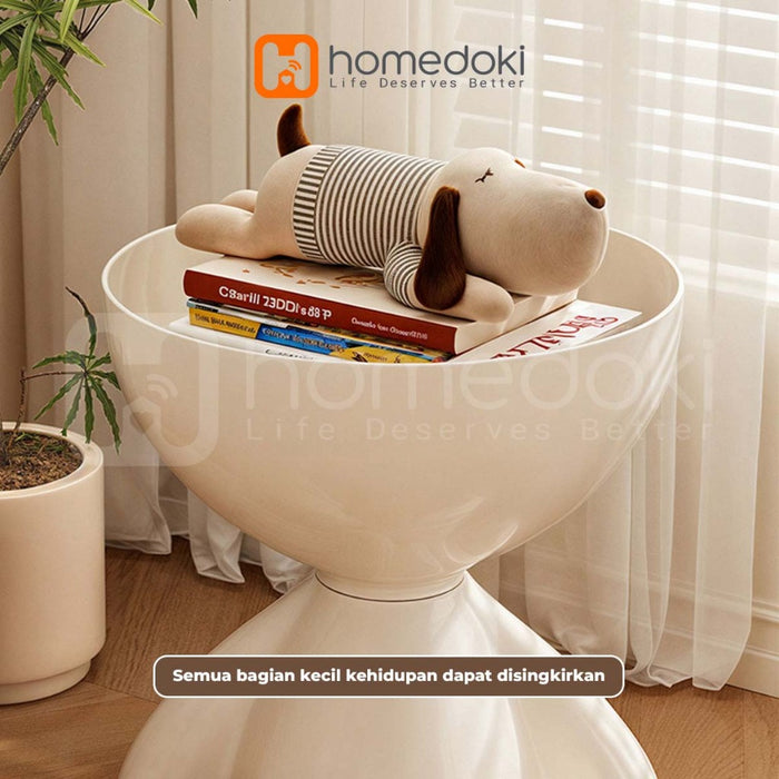 Homedoki  Meja Tamu/Meja Aesthetic/Meja Ruang Tamu minimalis/Meja Tamu Minimalis/Meja Samping Sofa