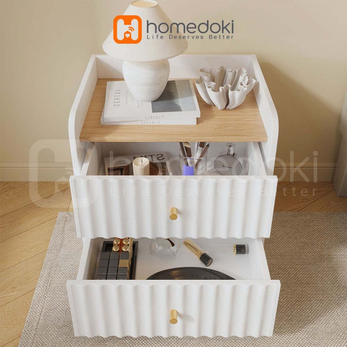 Homedoki Meja Nakas/Meja Nakas Minimalis/Meja Sudut/Meja Samping Tempat Tidur