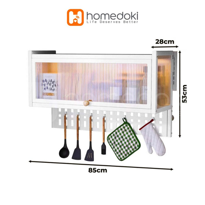 Homedoki Rak Piring Minimalis/Lemari Dapur Minimalis/Lemari Piring/Rak Piring Stainless/Lemari Piring Gantung