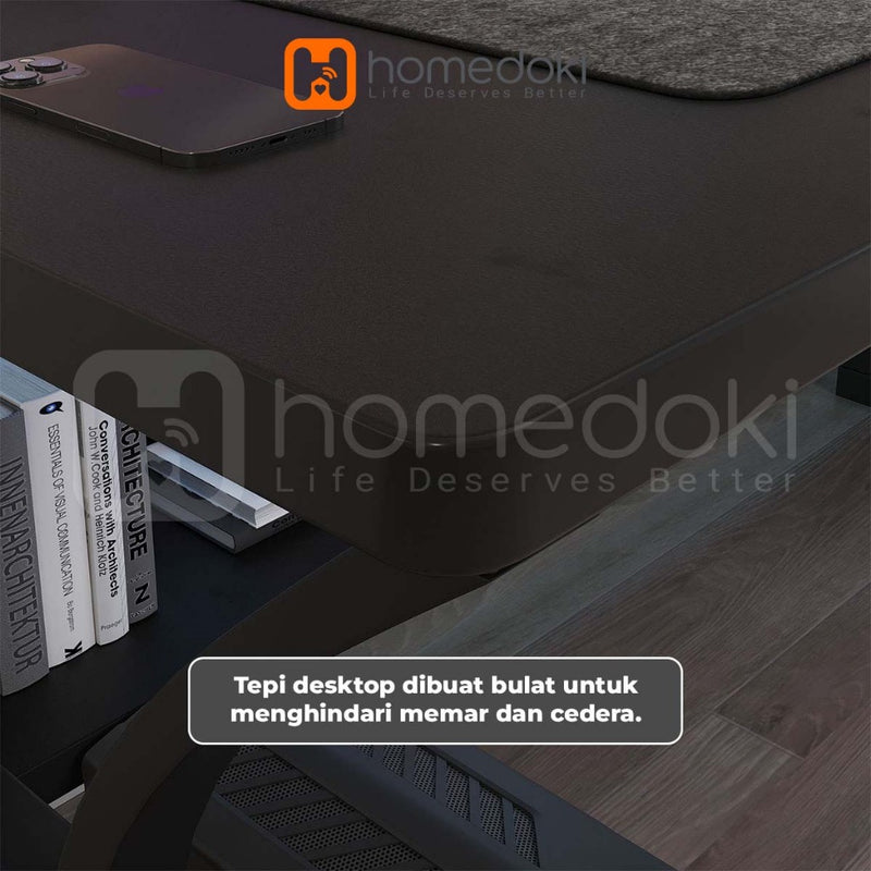 Homedoki Meja Tamu Minimalis/Meja Komputer/Meja Kerja/Meja Gaming/Meja Laptop