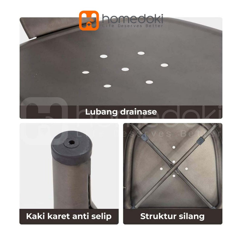 Homedoki Kursi Bar/Kursi Cafe/Kursi Makan Minimalis/Kursi Makan Besi/Kursi Kantor