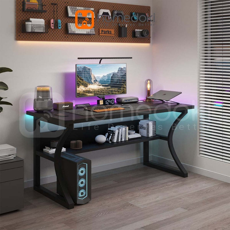Homedoki Meja Tamu Minimalis/Meja Komputer/Meja Kerja/Meja Gaming/Meja Laptop