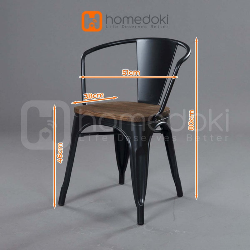 Homedoki Kursi Bar/Kursi Cafe/Kursi Makan Minimalis/Kursi Makan Besi/Kursi Kantor